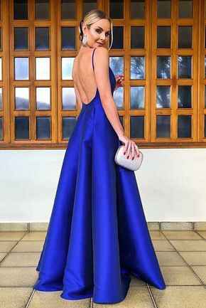 Ideas de vestidos de damas color azul - 19