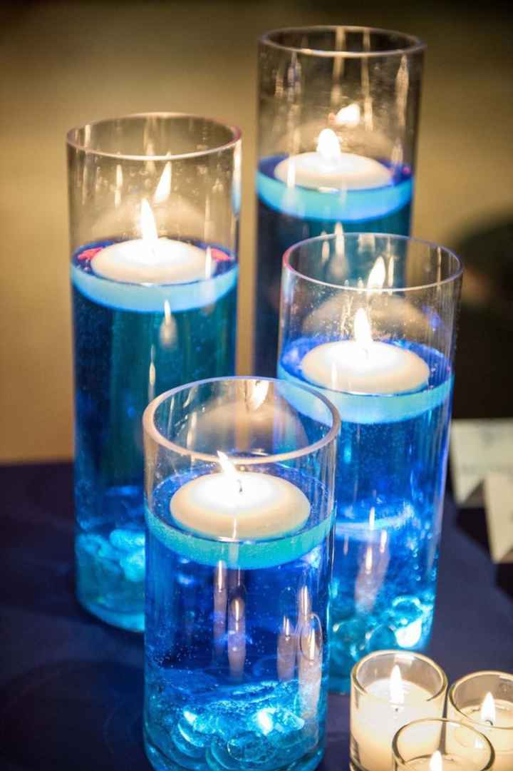 Decoración de boda en tonos azules - 17