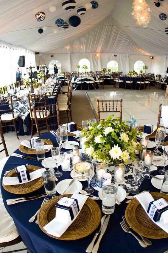 Decoración de boda en tonos azules - 25