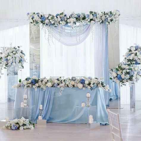 Decoración de boda en tonos azules - 26