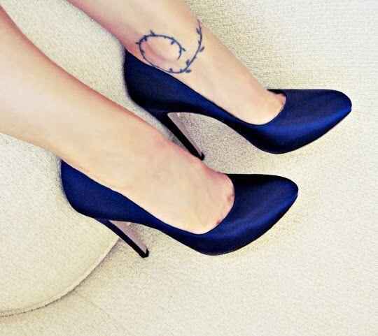 Zapatos tacón alto color  azul💙 - 7