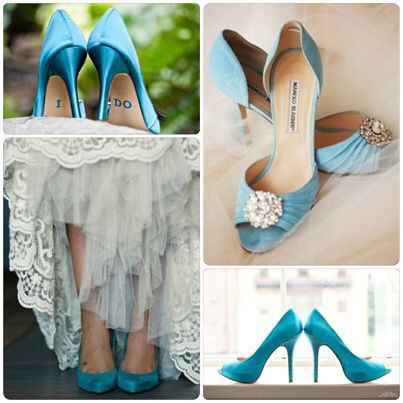 Zapatos tacón alto color  azul💙 - 13