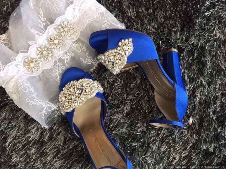 Zapatos tacón alto color  azul💙 - 16