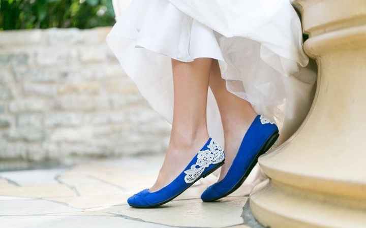 Zapatos bajos colores azul - 5
