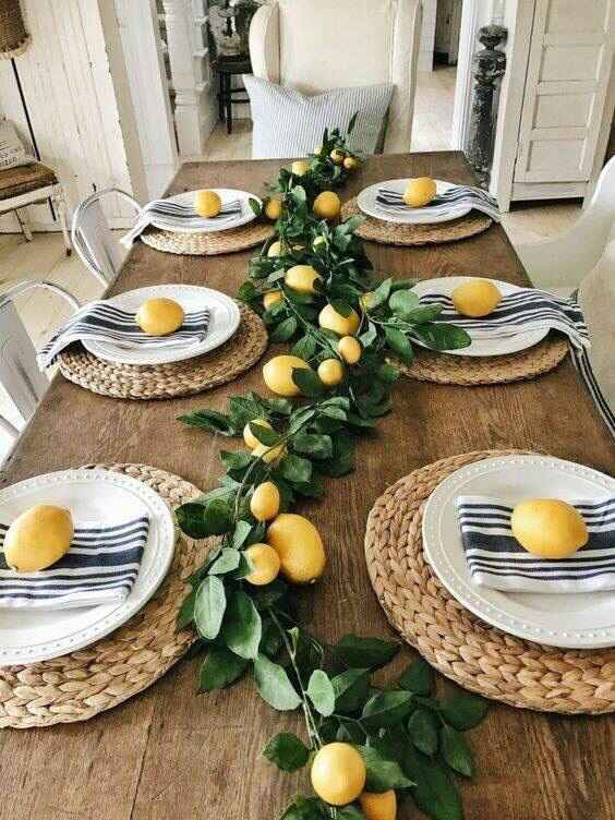 Decoraciones frutales para mesa - 10