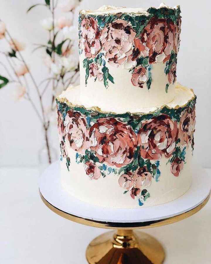 Pasteles con flores pintadas. - 1