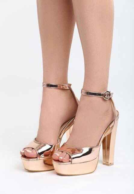 Tacones rose gold - 13