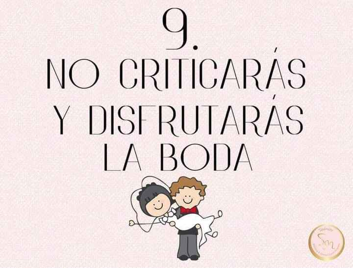 Los 10 mandamientos de la boda - 10