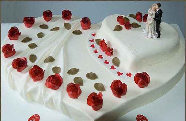 Pastel corazón doble - 4