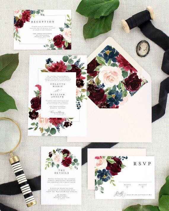 Invitaciones florales - 7