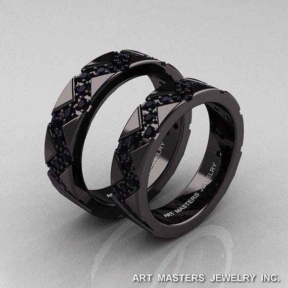Anillos con color negro - 5
