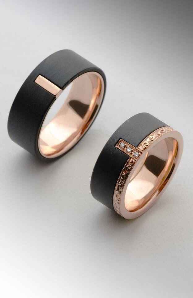 Anillos con color negro - 6