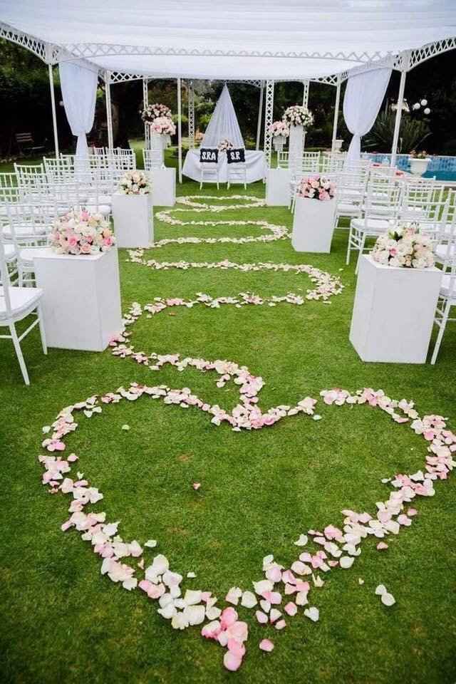 Caminos al altar con corazones - 3