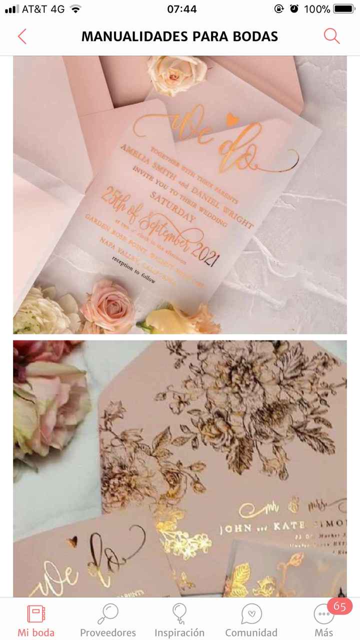 " Invitaciones de Rosa" - 1