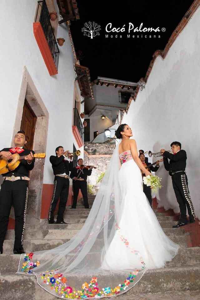 Velos para boda temática mexicana - 2
