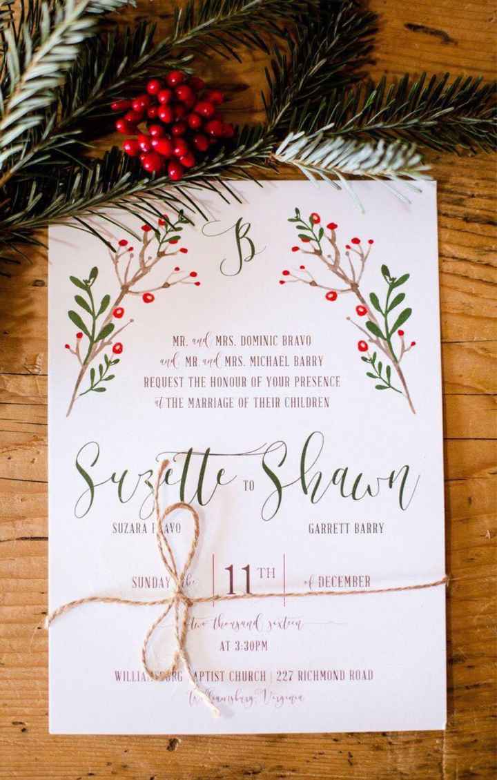Invitaciones boda navideña 🎄 - 2