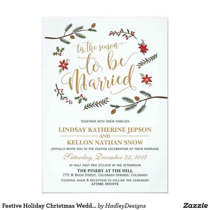 Invitaciones boda navideña 🎄 - 4