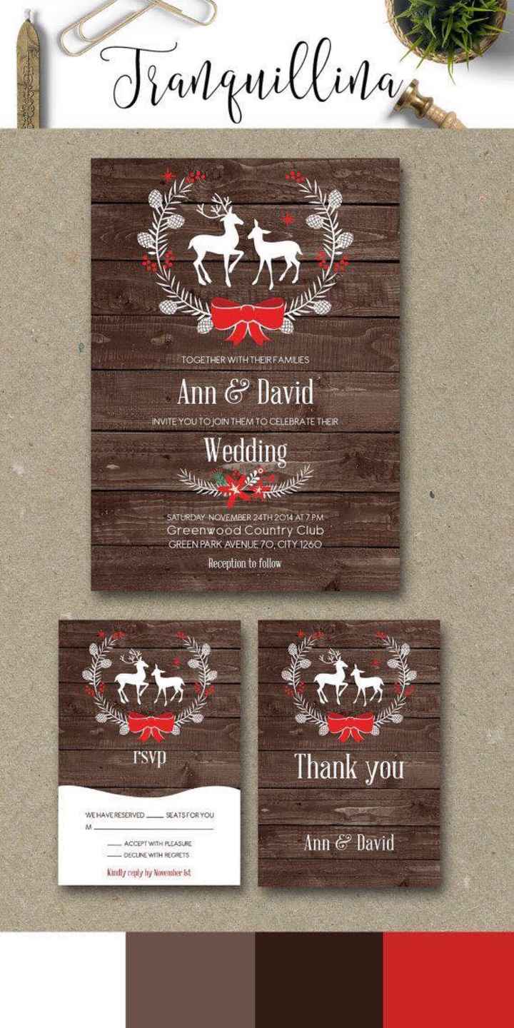 Invitaciones boda navideña 🎄 - 5