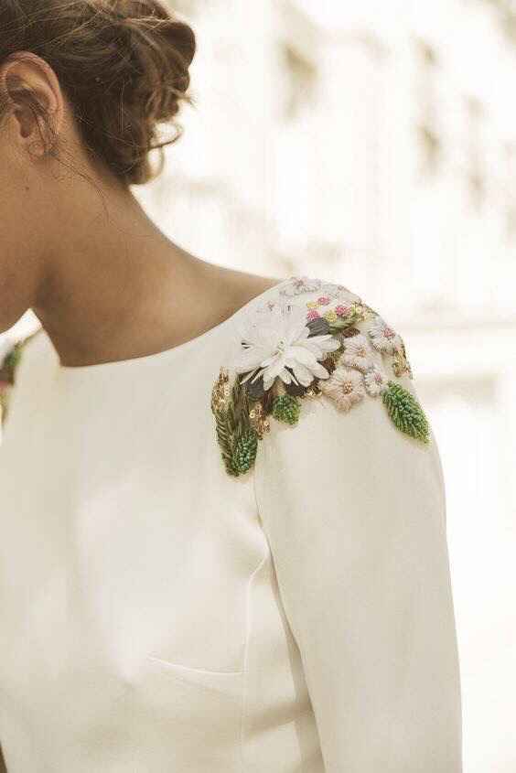 Ideas de vestidos de novia con flores - 6