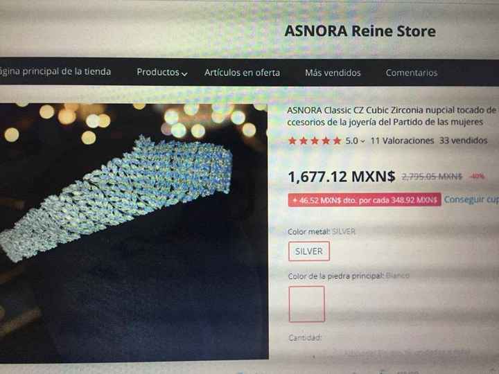 Mi tiara de Ali Express Expectativa vs Realidad - 1