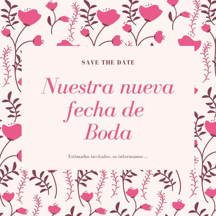 Como aviso por segunda vez que mi boda de reagenda?? - 1
