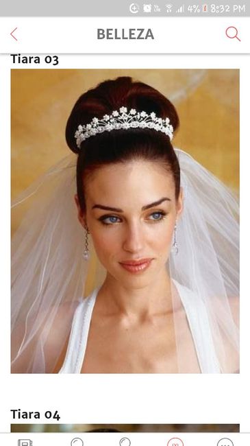 Tiaras para el dia de la boda. - 1