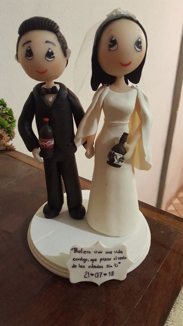 Mi cake topper ideal: Mi fm y yo en el. - 1