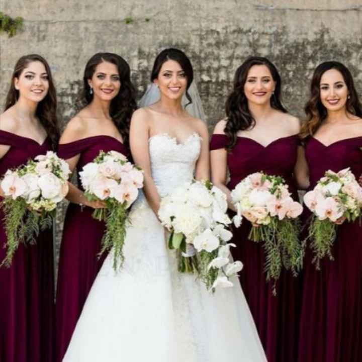 El tema de boda y color para las madrinas - 1