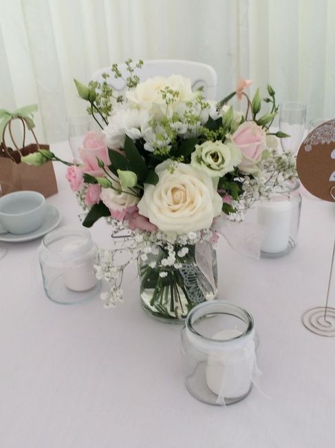 Boda primaveral: centros de mesa 17