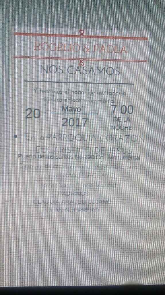 Contenido de invitaciones - 1