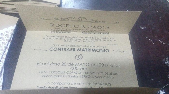 Invitaciones terminadas ❤ - 3