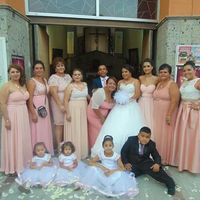 Ideas: vestidos de dama en color rosa claro - 1