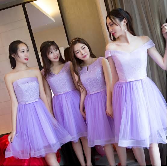 Colores: Damas en morado y lila - 4