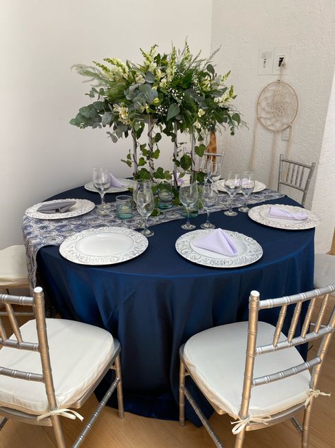 4 centros de mesa ALTOS para la boda 8