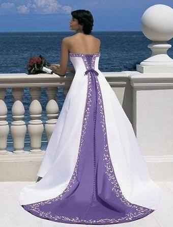 Colores: vestido de novia con morado? - 2