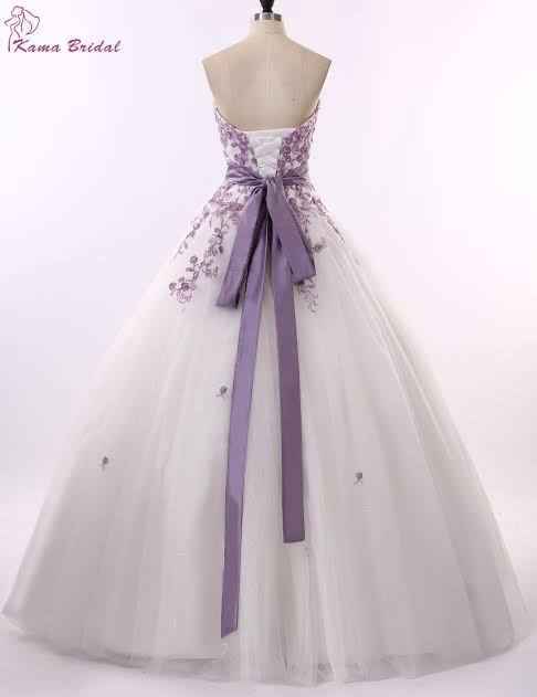 Colores: vestido de novia con morado? - 5