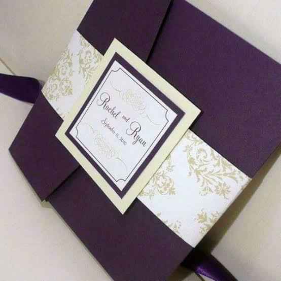 Colores: invitaciones en morado - 2