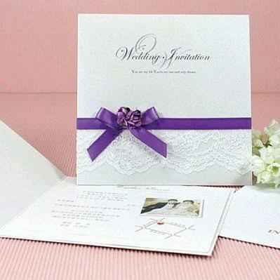 Colores: invitaciones en morado - 3