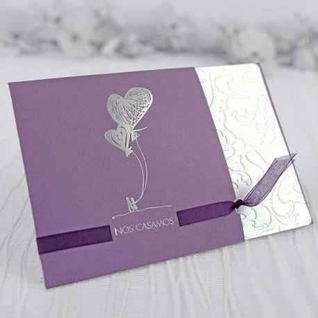Colores: invitaciones en morado - 8