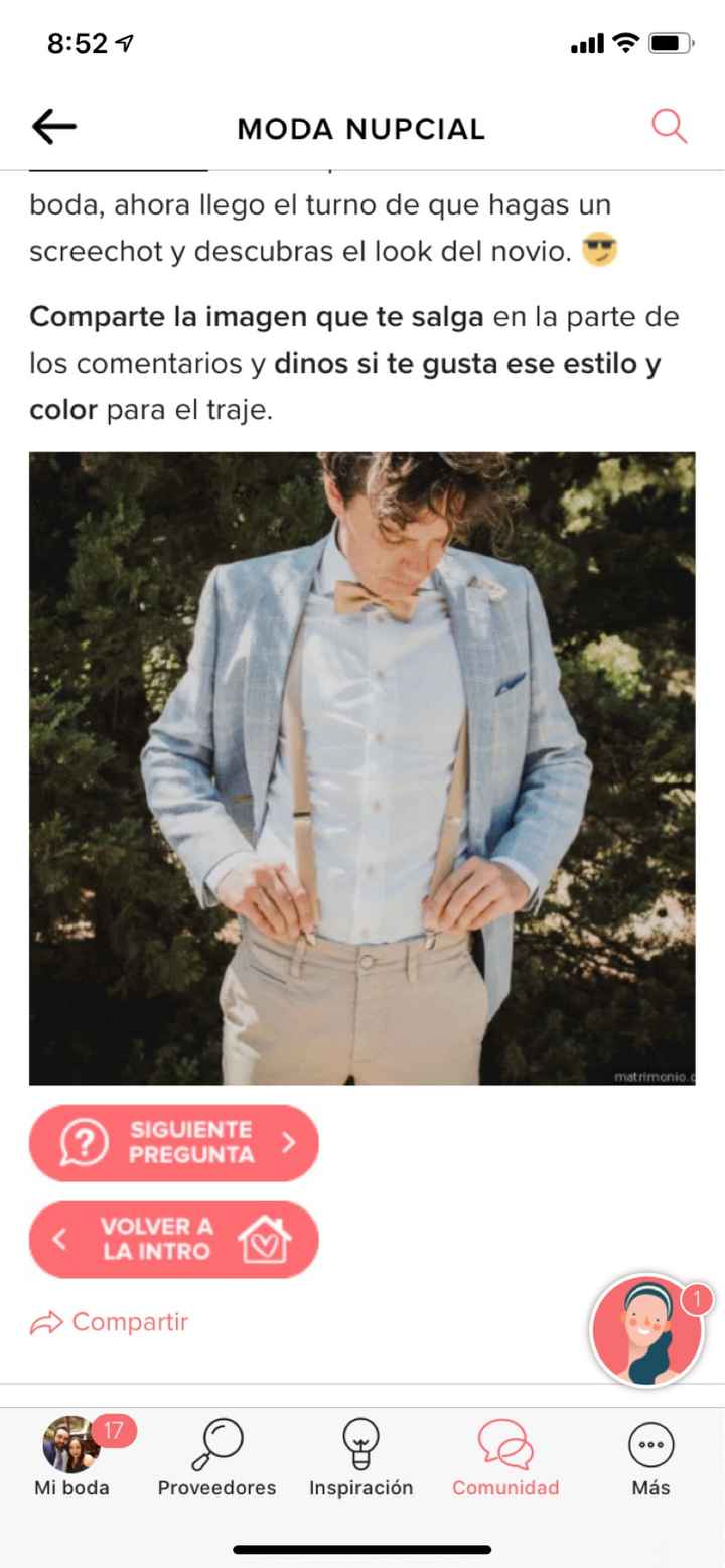 Haz screenshot y descubre el look de novio - 1