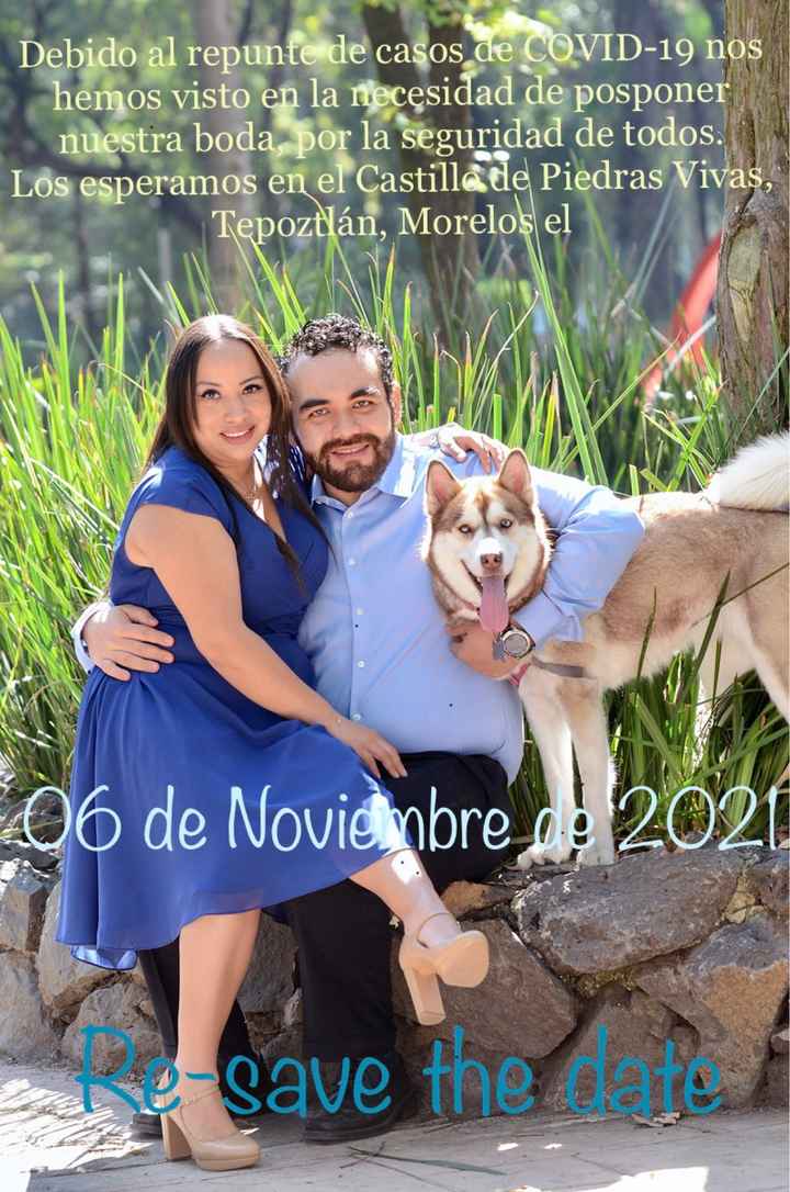 Que mensaje les puedo poner para el save the date - 2
