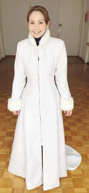 Vestido straple en invierno - 1