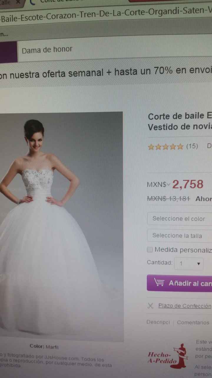 Sin vestido, muy trsite. - 1