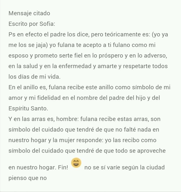 Voto matrimonial - 1