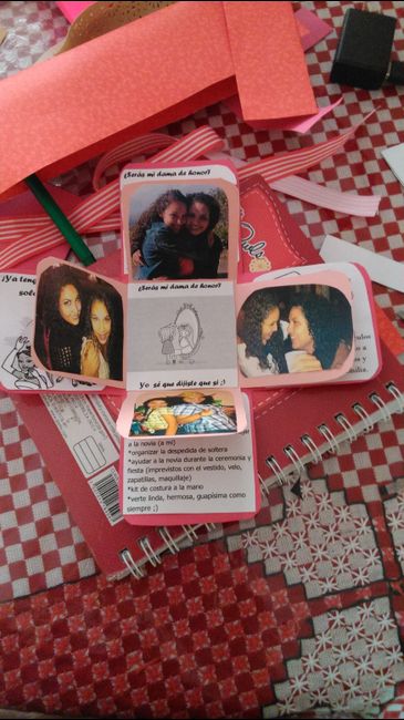 Con ustedes: mis cajitas para petición de damas de honir - 5