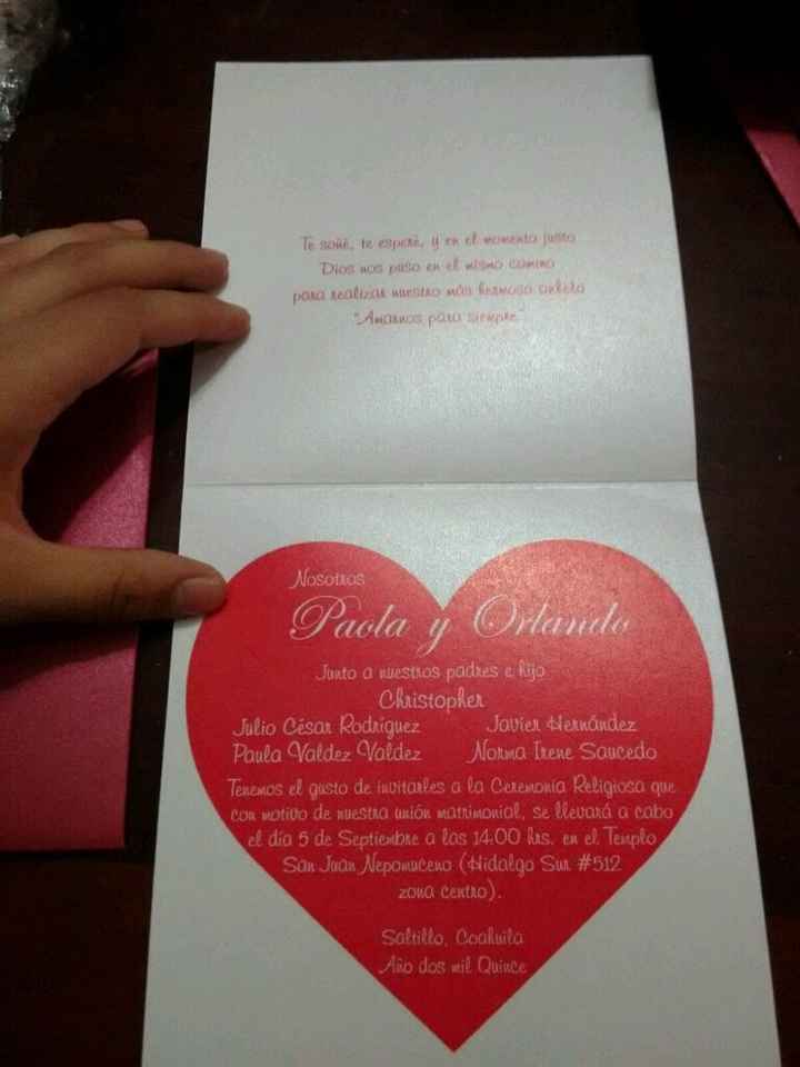 Les presento mis invitaciones y oraciones - 1