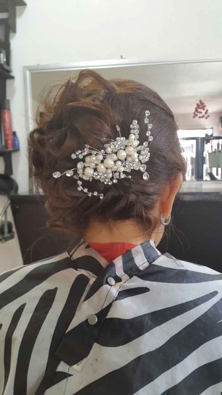 Mi prueba de maquillaje y peinado? - 1