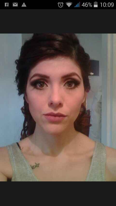 Mi prueba de peinado y maquilleje - 1