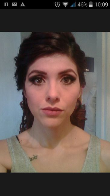 Mi prueba de peinado y maquilleje - 1