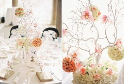 Centros de Mesa de Arboles/ramas